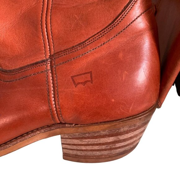 Levi’s 1970s Orange Tab Brown Cowboy Boots Mens Size 9.5 Vintage - Picture 10 of 16